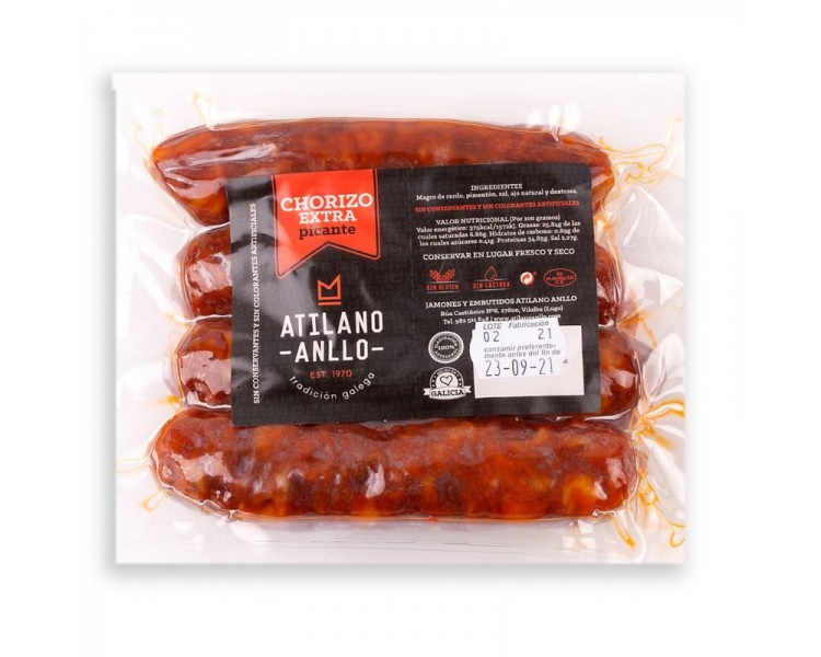Chorizo picante curado gallego
