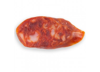 Detalle chorizo curado